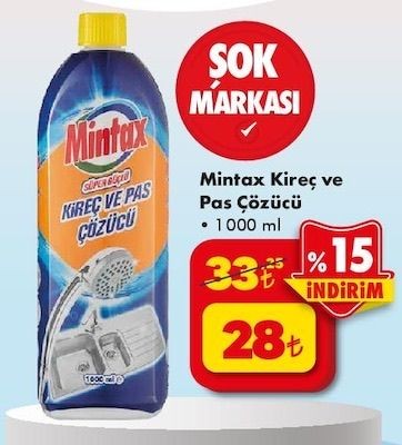 ŞOK'ta temizlik ürünleri ucuzladı! Çamaşır suyu ve toz detarjan indirimde - Resim: 2