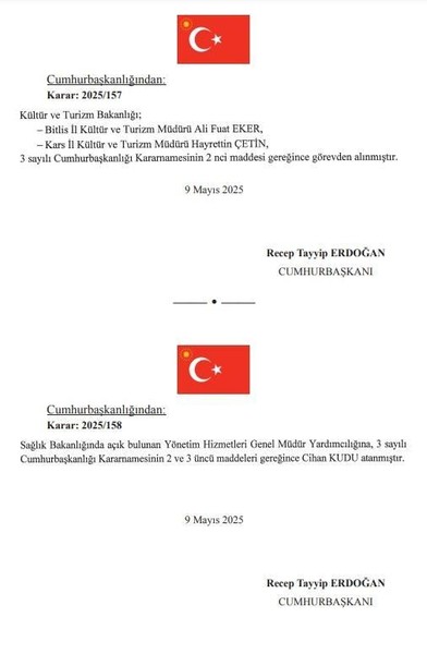 Cumhurbaşkanı Erdoğan'dan kritik atamalar! O isimleri görevden aldı - Resim: 8