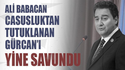 Babacan, Metin Gürcan'ı savunmaya devam etti