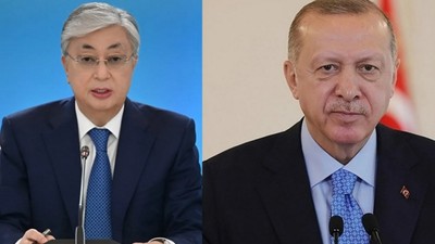 Cumhurbaşkanı Erdoğan, Kazakistanlı mevkidaşı Tokayev ile görüştü