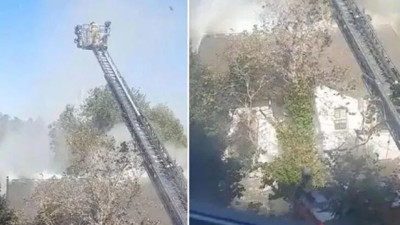 Boğaziçi Üniversitesi kampüsünde yangın