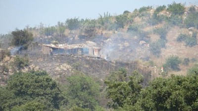 Çanakkale'de makilik alanda yangın