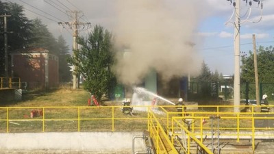 Bolu'daki fabrikada elektrik arızası