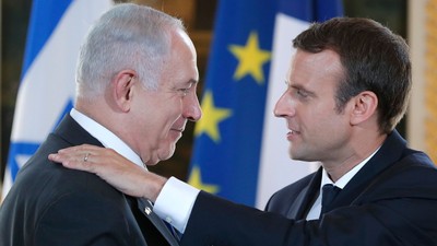 Macron 'dur' dedi Netanyahu Hamas'ı suçladı