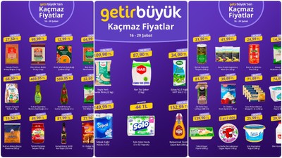 GetirBüyük'ten Nar toz şeker ve Peros Matik'te sepette dev indirim! İşte 29 Şubat GetirBüyük'ün indirimli fiyat listesi