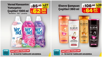 A101'den 5 günlük çılgın indirimler: Ariel toz deterjan, Colgate diş macunu, Elseve şampuanın fiyatı düştü!