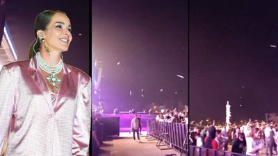 Van'da 'Ne mutlu Türk'üm diyene' saldırısı! Bengü konserine pet şişe yağdı...