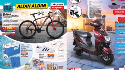 A101 1 Ağustos 2024 indirimli ürünlerin listesi geldi! A101'de bisikletten buzdolabına döküm kek kalıbından şarjlı süpürgeye kadar...