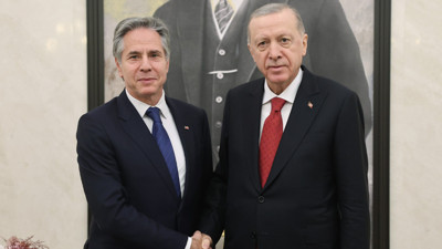 Cumhurbaşkanı Erdoğan ABD Dışişleri Bakanı Blinken ile görüştü