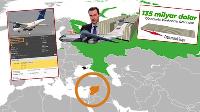 'Esad uçakla 135 milyar dolar kaçırdı' balonu söndü!