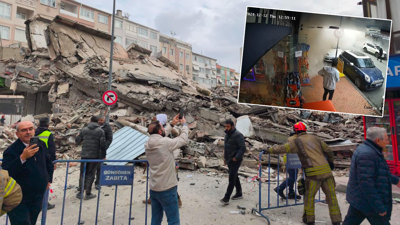 Güngören'de bina çöktü!