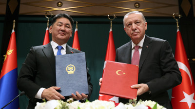 Cumhurbaşkanı Erdoğan'dan Moğolistan Cumhurbaşkanı ile ortak açıklama