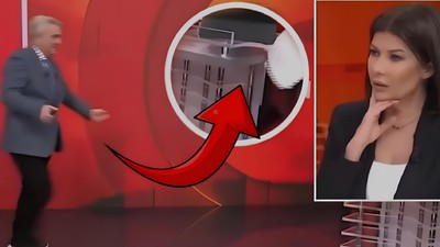 Sunucu Hande Aydemir’in zor anları! TV100 canlı yayınında sandalyesi kırıldı