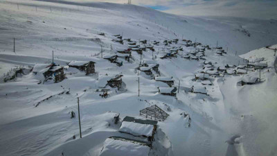 Şavşat'ın kış manzaraları büyülüyor