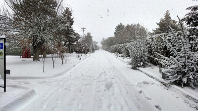 Niğde'nin Bor ilçesinde kar etili oldu