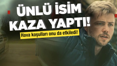 Ünlü oyuncu Tolga Sarıtaş kaza yaptı!