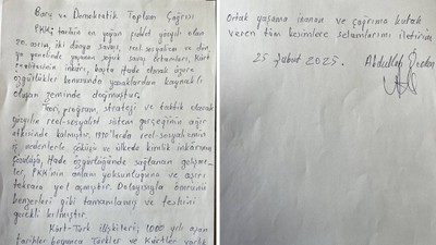 Türkiye bunu konuşuyor! PKK lideri Öcalan'ın el yazısı ile yazdığı bildiri