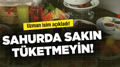 Sahurda sakın yemeyin! Uzman isim açıkladı...