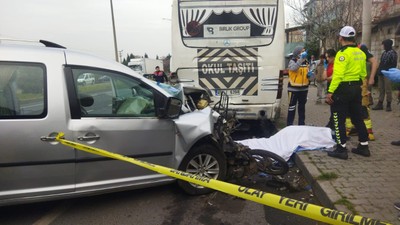 Manisa'da araç ile motosiklet çarpıştı: 1 ölü, 1 yaralı