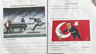 Almanya'da eğitim skandalı, öğrencilere Türkiye’yi hedef alan görseller verildi! ‘Bu ödevi yapma’