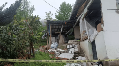 Trabzon'da evde gaz sıkışması sonucu patlama oldu!