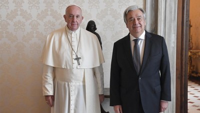 BM Genel Sekreteri Guterres'ten Papa mesajı: Umut, tevazu ve insanlığın sesi