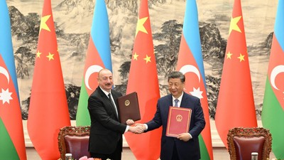 Azerbaycan Cumhurbaşkanı Aliyev, Çin Devlet Başkanı Xi ile görüştü