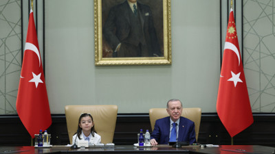 Cumhurbaşkanı Erdoğan, çocukları kabul etti