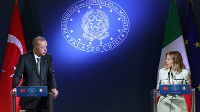 İtalya ve Türkiye'den kritik zirve! Cumhurbaşkanı Erdoğan ve Meloni'den ortak basın toplantısı