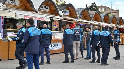 Beşiktaş'ta 4 kumpirci kapatıldı! 20 esnafa da ceza yazıldı