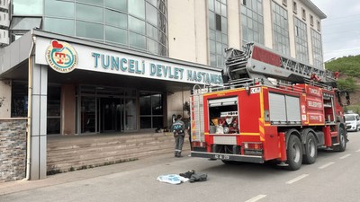 Tunceli Devlet Hastanesinde yangın çıktı: Hastalar sedyelerle tahliye edildi