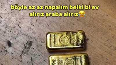 Almanya'da yaşayan gurbetçi gündem oldu! Külçe altınlarını paylaştı