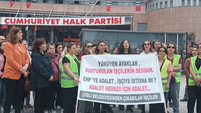 İzmir'den Ankara'ya yürüdüler! Çiğli Belediyesi işçileri CHP önünden seslendi: Yolun sonunda değiliz… Sözün başındayız