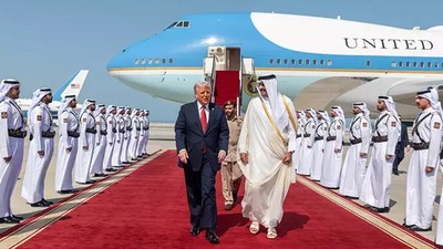 ABD Başkanı Trump Katar'da! Katar 160 tane uçak alacak