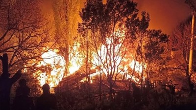 Çorum'un İskilip ilçesinde 3 evde yangın çıktı