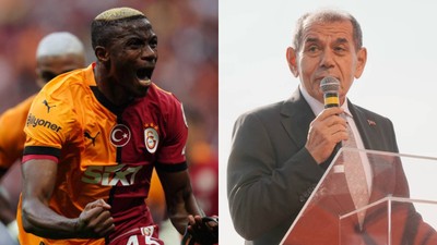 Galatasaray Başkanı Dursun Özbek: 'Osimhen'in Galatasaray'da kalmasını arzu ediyoruz'
