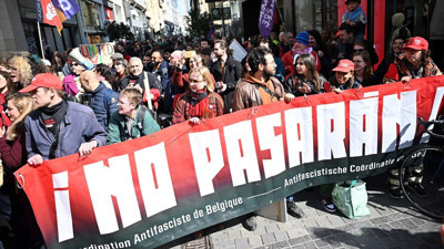 Brüksel'de kemer sıkma politikaları protesto edildi