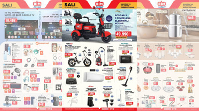 BİM’e elektrikli motor geliyor! 3 Haziran BİM aktüel ürünler kataloğunda çeyiz düzeceklere özel ürünler yer alıyor!