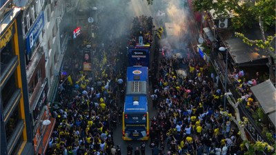 Fenerbahçe Beko, EuroLeague şampiyonluğunu kutladı