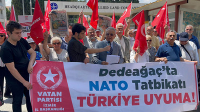 Vatan Partisi, NATO Karargâhı önünden seslendi: Karşı tatbikatla yanıt şart