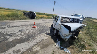 Uşak'ta trafik kazası! 5 kişi yaralandı