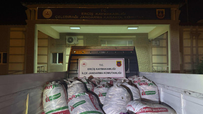 Van'ın Erciş ilçesinde ele geçirildi! Tam 2 ton