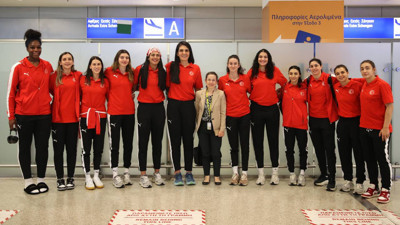 A Milli Kadın Basketbol Takımı, Atina'ya geldi