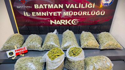 Batman'da ele geçirildi! Tam 100 kilogram