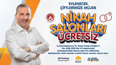 Sultanbeyli'de nikah salonları ücretsiz oldu! Belediye Başkanı duyurdu