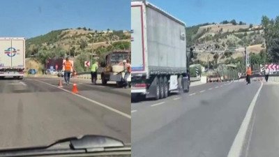 Tır yayalara çarptı! 1 ölü, 1 yaralı