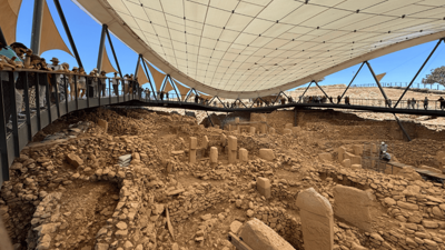 Göbeklitepe'de ziyaretçi yoğunluğu yaşanıyor