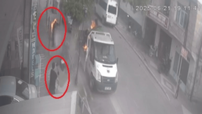 Kamyonetin kasasındaki jeneratör patladı; alevler tamirciye sıçradı