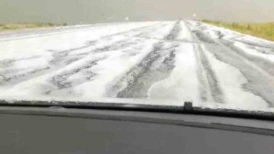 Türkiye kavrulurken o şehir beyaza büründü! O anlar kameraya yansıdı