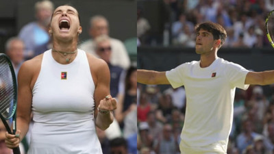 Carlos Alcaraz ve Aryna Sabalenka Wimbledon'da son 16'da